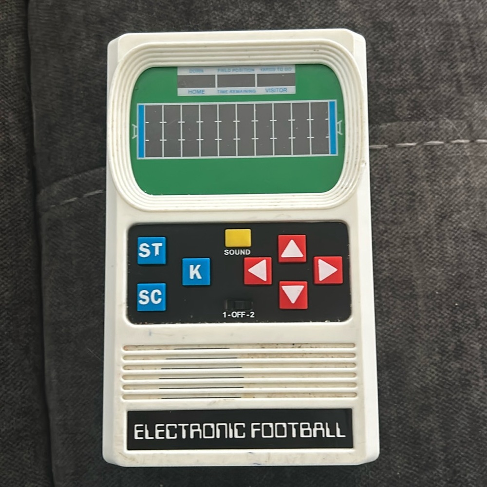 Mattel electronic football game